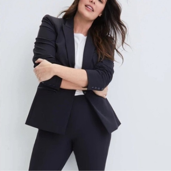 Veronica Beard Iconic Scuba Dickey Jacket in Navy with Grey Dickey Sz18 - Picture 3 of 15